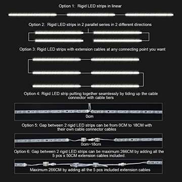 Under Cabinet LED Lighting Kit for Kitchen and Home