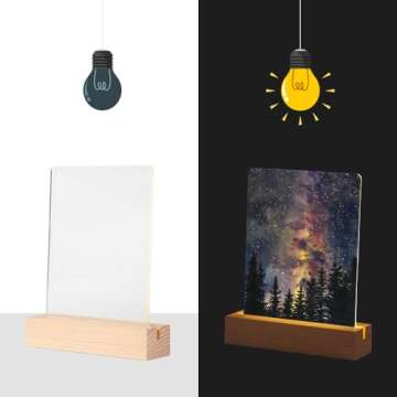 Customizable Sublimation LED Acrylic Photo Frames Night Lights