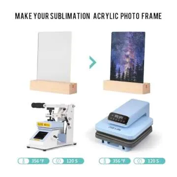 Customizable Sublimation LED Acrylic Photo Frames Night Lights