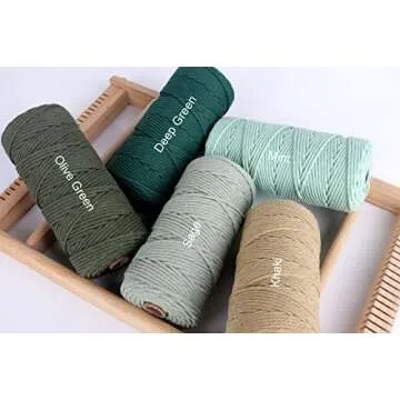 NOANTA 3mm Natural Macrame Cord for Crafts and Decor