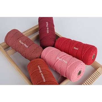 NOANTA 3mm Natural Macrame Cord for Crafts and Decor