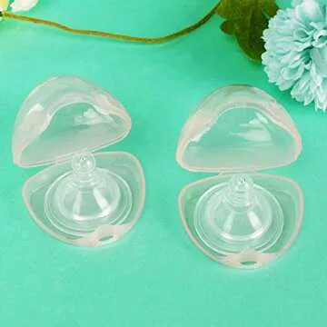 Accmor Pacifier Case, Pacifier Holder Case, Pacifier Container for Travel, BPA Free,Transparent Pink, 3 Pack