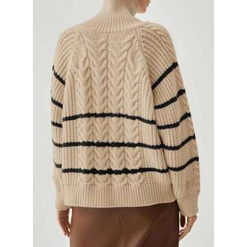 Dokotoo Women's Plus Size Cable Knit Cardigan - Cozy & Stylish for Fall