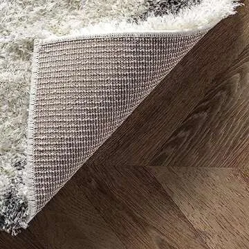 nuLOOM Machine Made Diamond Shag Area Rug, 7x9, Gray