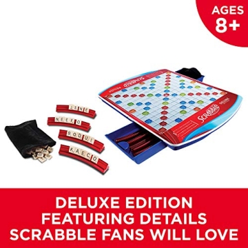 Scrabble Deluxe Edition Board Game for All Ages