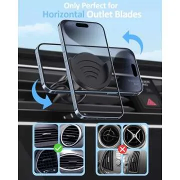 Pop-Tech Air Vent Phone Holder Compatible with PopSockets