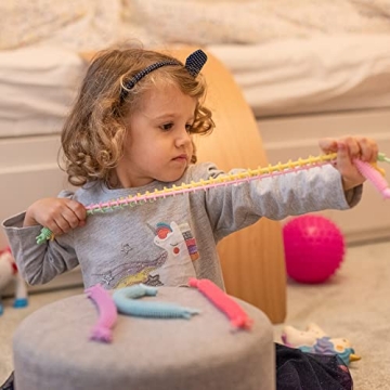 NUTTY TOYS Rainbow Unicorn Sensory Strings for Kids