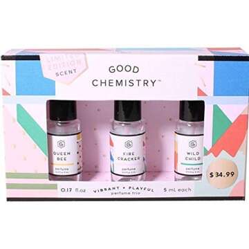 Perfume Trio Rollerball Fragrance Gift Set - 3pc -"Queen Bee","Wild Child", Plus Seasons Limited Edition"Fire Cracker"