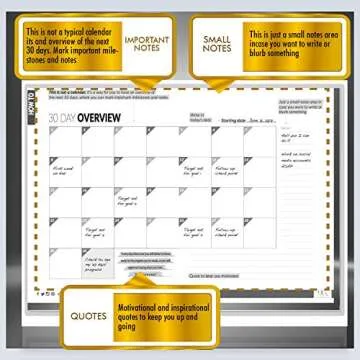 90X 90 Day Undated Goal Planner - Productivity Goals Daily Life Journal, Classic