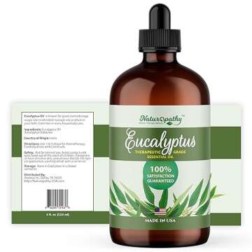 Naturopathy Eucalyptus Essential Oil - Premium Quality for Aromatherapy (4 fl oz)