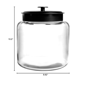 Elegant Anchor Hocking 1.5 Gallon Glass Jar with Lid