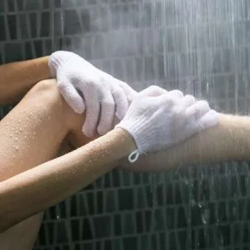 Dry Brushing Body Brush Set by Zen Me - Natural Exfoliation Kit with Premium Boar Bristle Brush, Shower Gloves, Konjac Facial Sponge & Foot File - for Lymphatic Drainage - Great Gift Set