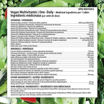 VEGANLY Vitamins Vegan Multivitamin One-Daily for Plant-Based Diets