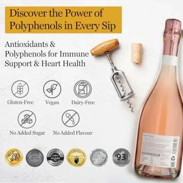 BOLLE Rosé <0.5% Non-Alcoholic Sparkling Wine - Low-Calorie, Vegan, Gluten-Free - 26.4 fl oz (750ml)