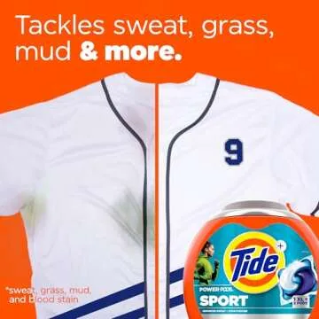 Tide Power PODS Laundry Detergent Soap Pacs with Febreze Sport, 63 Count, Laundry Pods with Febreze Freshness and Sport Odor Defense (133)