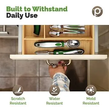 Bamboo Silverware Organizer - Elegant Kitchen Drawer Solution
