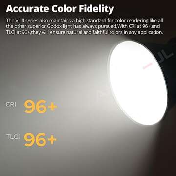 Godox VL150II 165W LED Video Light for Creative Lighting Solutions