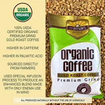 Organic Coffee Enema Coffee Gold Coffee Enema Organic High Caffeine Coffee (44 Higher Caffeine) by S...