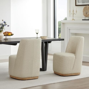 Stylish CHITA Upholstered Dining Chairs Set of 2