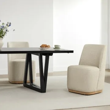 Stylish CHITA Upholstered Dining Chairs Set of 2