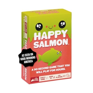 Happy Salmon Fast-Paced Card Game for Family Fun
