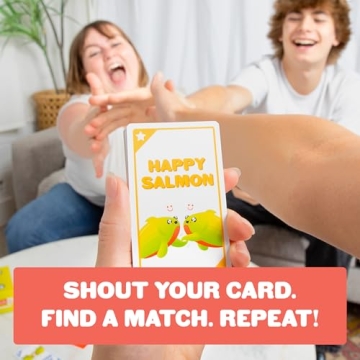 Happy Salmon Fast-Paced Card Game for Family Fun