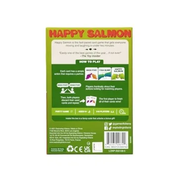 Happy Salmon Fast-Paced Card Game for Family Fun