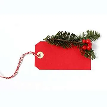 Sunmns Christmas Cotton Twine for Gift Wrapping & Crafts