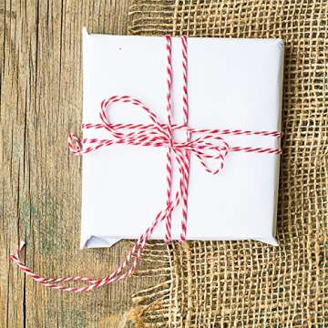 Sunmns Christmas Cotton Twine for Gift Wrapping & Crafts
