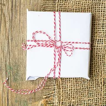 Sunmns Christmas Cotton Twine for Gift Wrapping & Crafts
