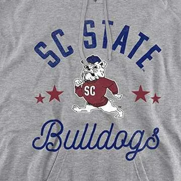 South Carolina State University Official Bulldogs Unisex Adult Pull-Over Hoodie,Athletic Heather, La...