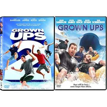 Grown Ups Double Feature DVD Comedy Double Kevin James & Adam Sandler Bundle Movie Set Grown Ups 1 &...