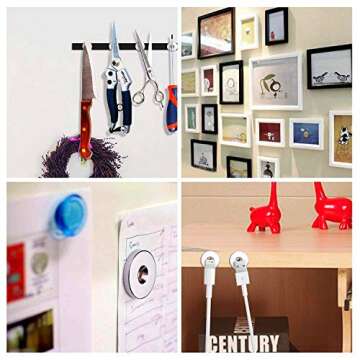 Magnets Disc Countersunk Permanent Magnet Fastener Magnets Countersunk,Magnets with Holes, Magnets for Tool, Home, Workplace, Door retainers,Refrigerator Magnets,Crafts Magnets (12x3-4mm)