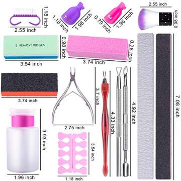 SIQUK Nail Polish Remover Tools Kit Including 750 Pcs Wipe Cotton Pads 20 Pcs Nail Clips Caps 5 Pcs Nail File Triangle Cuticle Pusher and Cutter Set Professional Gel Nail Polish Removal Accessories