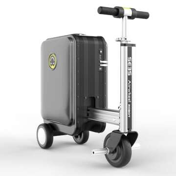 Airwheel SE3S Riding Luggage with USB Ports and Security Lock