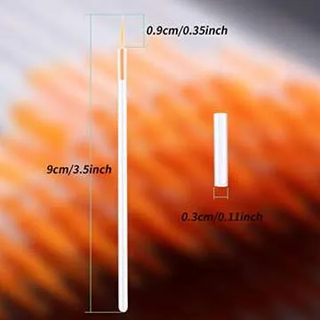 eBoot 100 Pack Disposable Eyeliner Brush Applicator