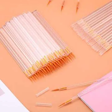 eBoot 100 Pack Disposable Eyeliner Brush Applicator