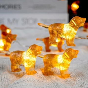 Labrador Retriever Dog String Lights - USB & Battery Operated with Remote