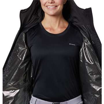 Columbia Women’s Mighty Lite Hooded Jacket Black Medium