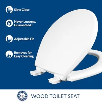 Mayfair Kendall Slow Close Toilet Seat for Comfort and Style