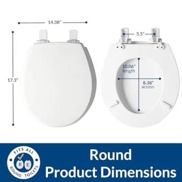 Mayfair Kendall Slow Close Toilet Seat for Comfort and Style