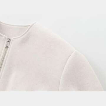 Talakeno Women's Casual Cropped Bomber Jacket - Stylish Fit