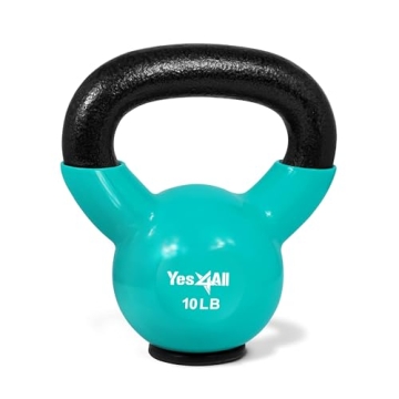Yes4All Kettlebells with Rubber Base for Home Workouts