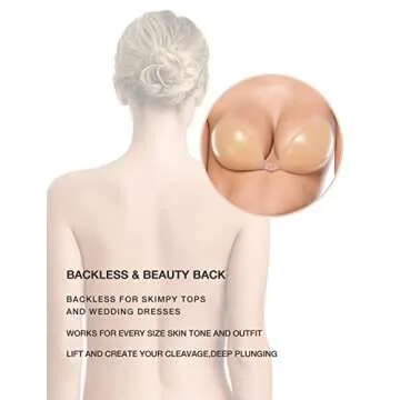 Wingslove Adhesive Bra for Backless Dress Support