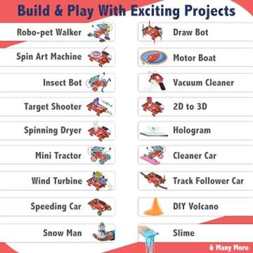 Butterfly Edufields 200+ Science Kits for Kids Age 12-14 | Gifts for 12 Year Old Boys| Circuits for Kids 8-12 | Build a Robot Kit for Kids 8-12 | Stem Kits for Kids Age 12-14 | Electronic Kit