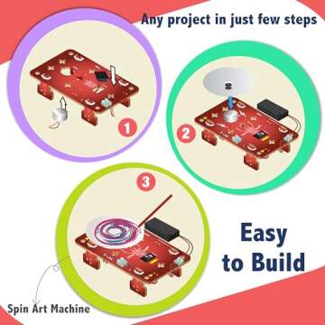 Butterfly Edufields 200+ Science Kits for Kids Age 12-14 | Gifts for 12 Year Old Boys| Circuits for Kids 8-12 | Build a Robot Kit for Kids 8-12 | Stem Kits for Kids Age 12-14 | Electronic Kit