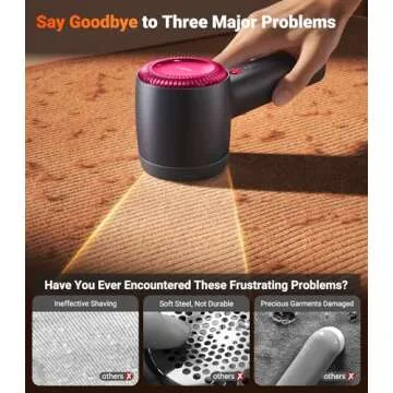 TORRAS Fabric Shaver Electric Lint Remover for All Fabrics