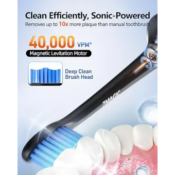 7MAGIC Sonic Electric Toothbrush with Long-Lasting Power and Modes