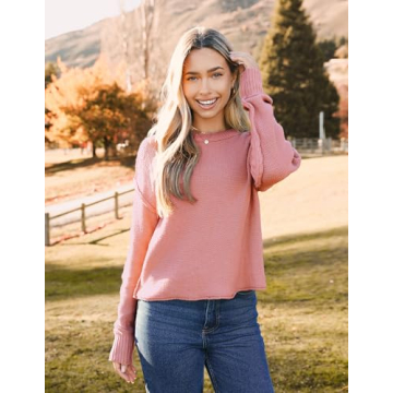 Chic Zeagoo Women's Cropped Sweater for Fall Fashion