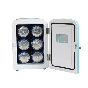 Compact Retro Mini Fridge for Home or Travel